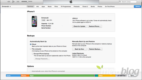 Come fare il downgrade dell'iPhone (o iPad) da iOS 8 a iOS 7.1.2
