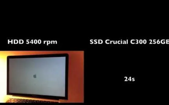 MacBook Pro: HDD vs. SSD