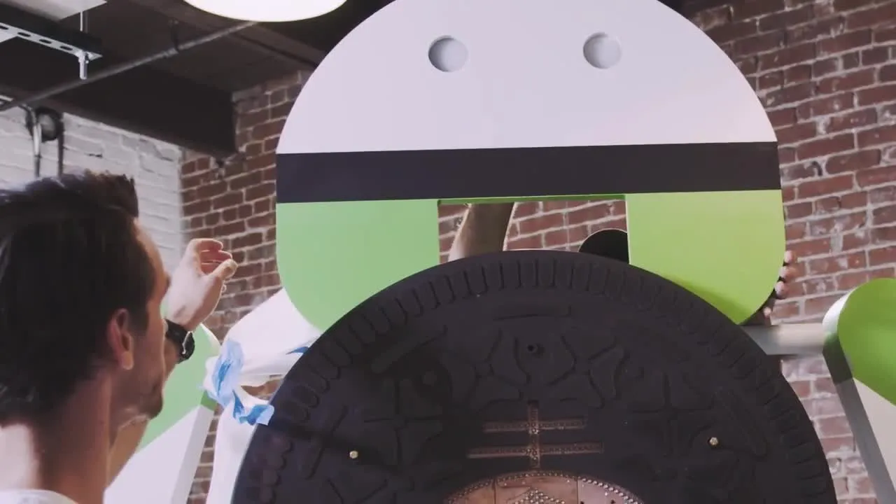 Come è nata la statua di Android Oreo