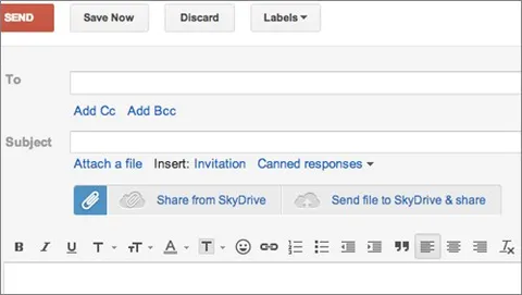 SkyDrive, annunciata l'integrazione in Gmail