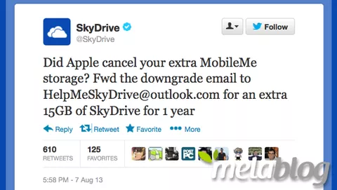 SkyDrive: Microsoft regala il Cloud per attirare gli ex-MobileMe