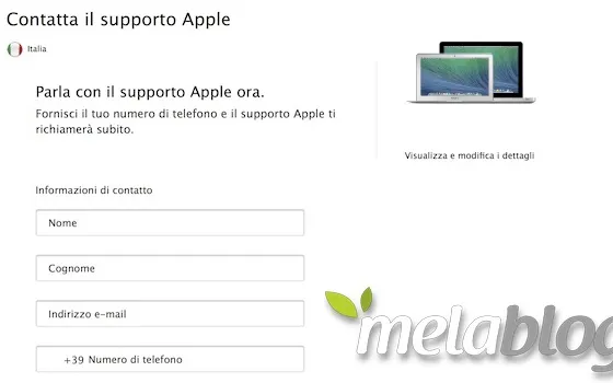Il Supporto Apple introduce la condivisione schermo online