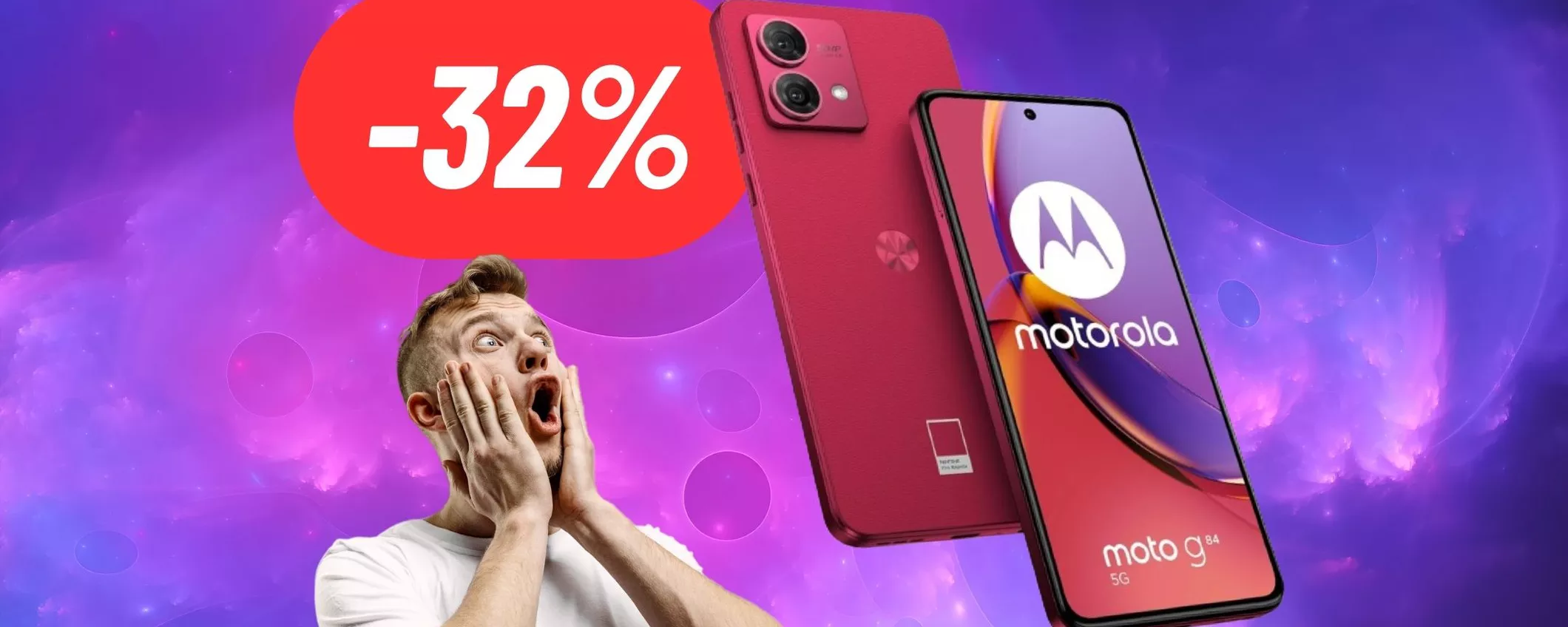 Motorola G84: SPUNTA UN MAXI SCONTO del 32% su Amazon