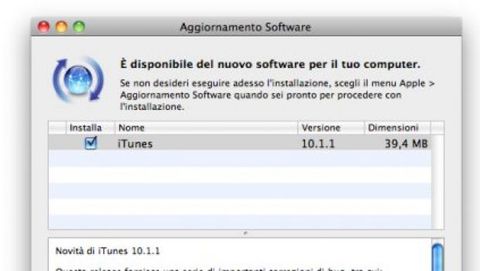 Apple rilascia iTunes 10.1.1