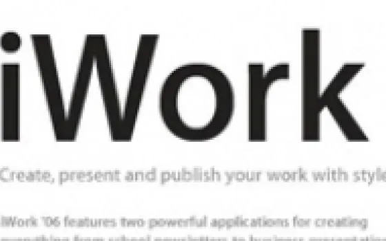 Numbers in iWork 07: confermata l'esistenza, non il nome