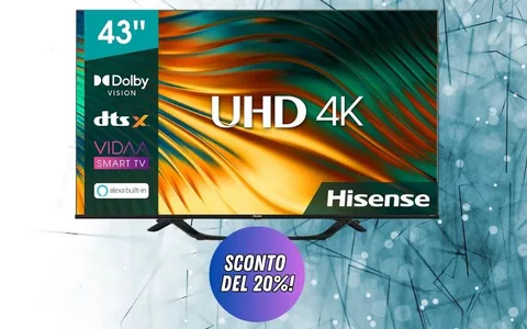 OFFERTONA di Natale: SmartTV Hisense 43