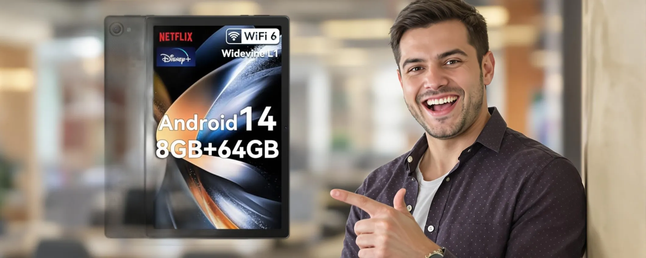 Offerta PAZZESCA Amazon: Tablet da 10