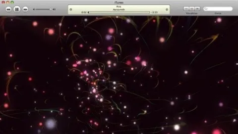 Controllare il nuovo effetto visivo di iTunes 8