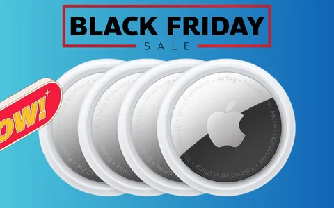 Apple AirTag: il set da 4 a prezzo stracciato con lo scontone Black Friday