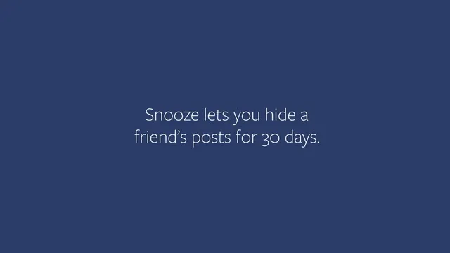 Snooze su Facebook