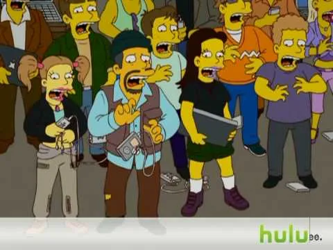 The Simpsons Couch Gag With iPhone