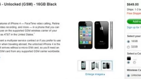 iPhone 4 sbloccati in vendita a 49 negli USA