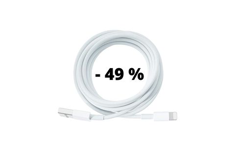 Cavo originale Apple USB - Lightning: l'accessorio che non vi aspettavate al 49% di sconto