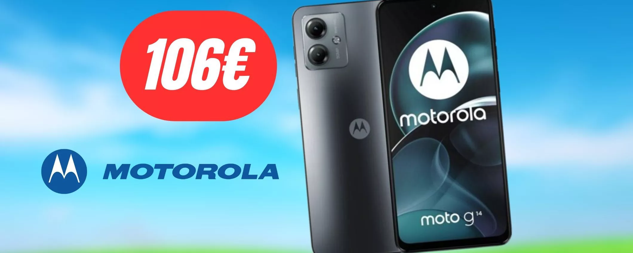 CROLLA IL PREZZO del Motorola G14: 44% di sconto attivo + COUPON