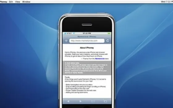 iPhoney: un iPhone virtuale sulla vostra scrivania