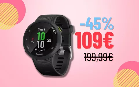Garmin Forerunner: al 45% in meno il prezzo CROLLA di 100€!