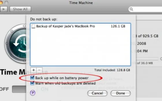 Time Machine proteggerà i nostri dati in qualunque momento