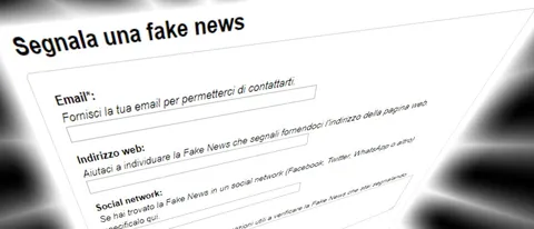 Segnala una fake news: il modulo è online
