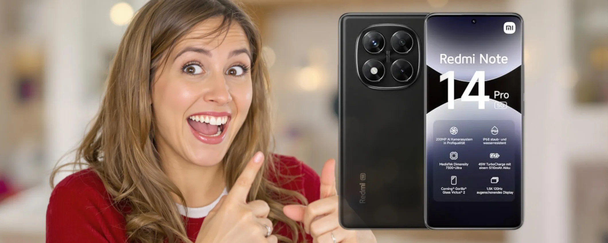Risparmia 100€ sullo Xiaomi Redmi Note 14 Pro: offerta a tempo limitato