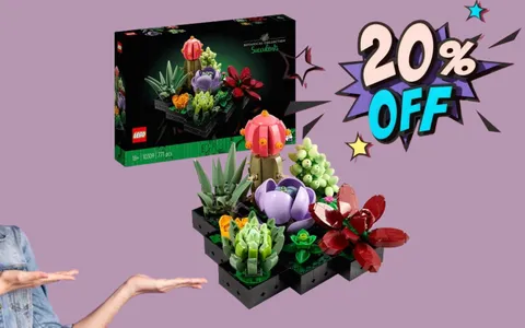 Set LEGO Piante Grasse Artificiali: idea regalo per Natale a mini prezzo (-20%)