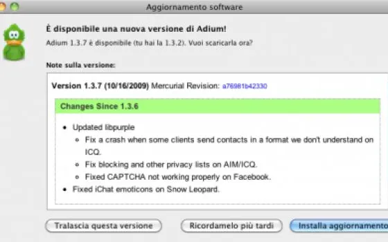 Disponibile Adium 1.3.7