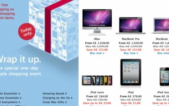 Apple Store Australia: gli sconti del Black Friday