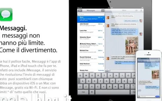 Cala l'uso degli SMS per colpa di iMessage et similia