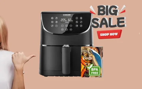 Friggitrice ad aria COSORI con doppio cestello in promozione esclusiva