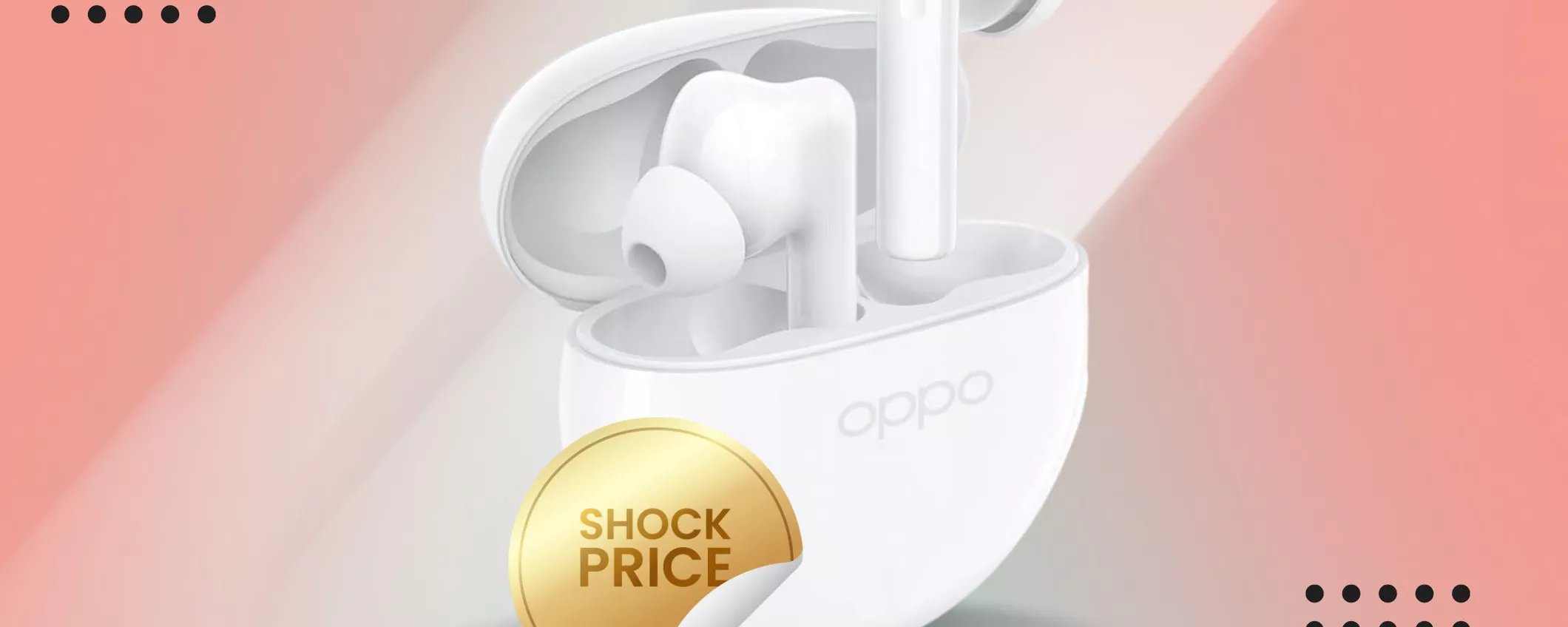 LUNEDì SHOCK: 60% in meno per Oppo Enco Buds2 che paghi solo 19€!