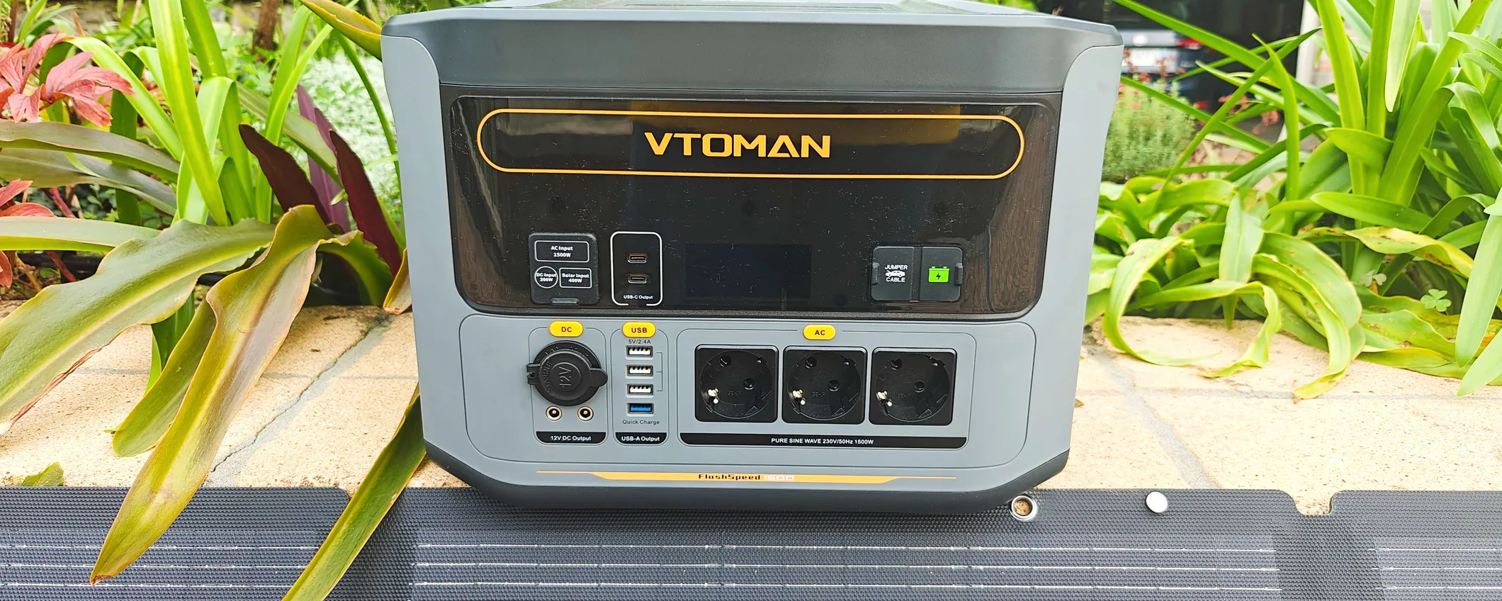 Power Station VTOMAN FlashSpeed ​​​​1500: ricarica flash e pannello solare ad un prezzo incredibile