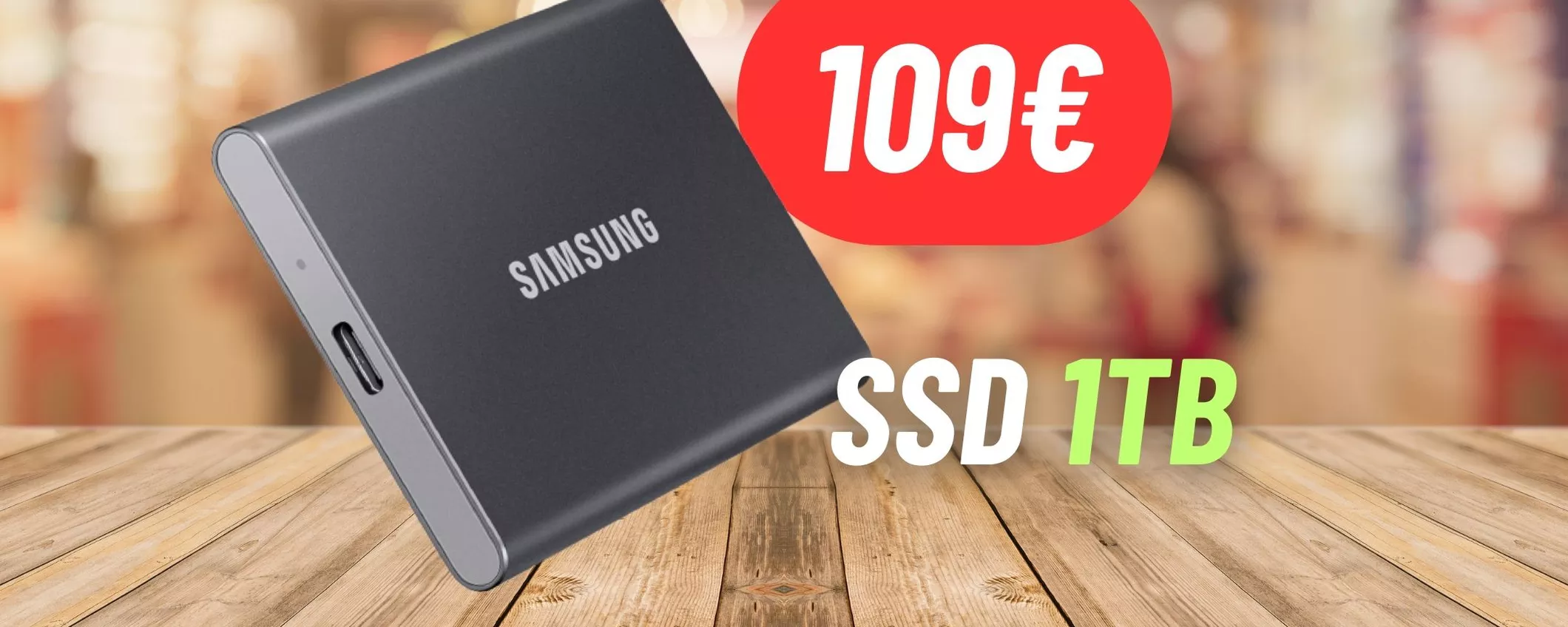 Hai sempre 1TB di storage con te con questo SSD Samsung a 109€