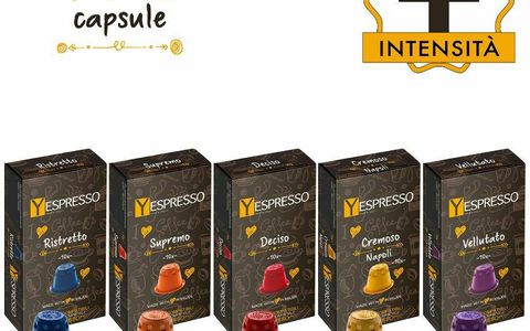 Caffè che passione: 100 capsule compatibili Nespresso 5 miscele a soli 14€