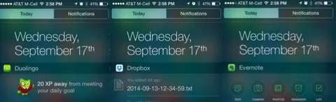 iOS 8, ecco le app con l'integrazione con Centro Notifiche