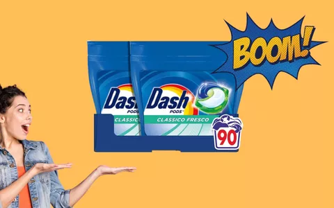 FAI SCORTA di Dash Pods: 90 CAPSULE di Detersivo per Lavatrice a PREZZO MINI