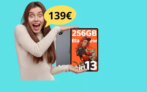 Buon Anno da Amazon: Tablet Blackview 16 RAM + 256 GB di memoria a soli 139 euro!