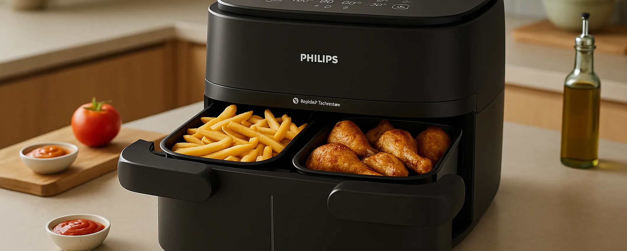 Philips Airfryer Serie 1000 con doppio cestello: sconto Prime Day da non perdere
