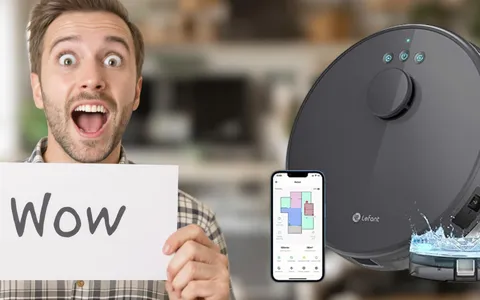 Robot aspirapolvere 2-in-1 LEFANT M1: oggi lo paghi meno della metà (-58%)!
