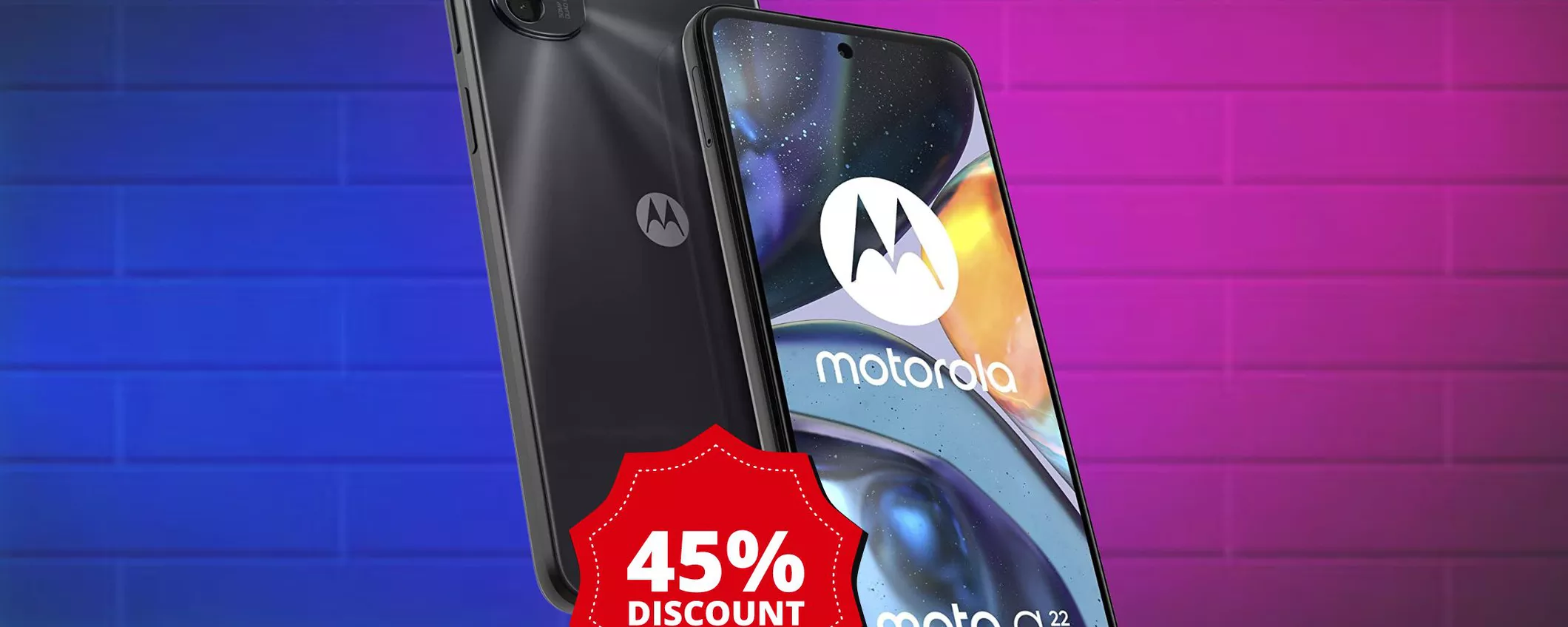 Motorola moto g22: PRIME DAY in anticipo con il 45% in meno sul prezzo!