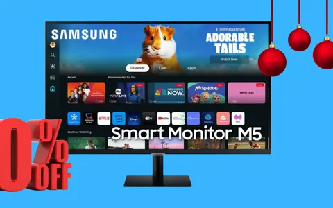 Samsung Smart Monitor multifunzionale scontatissimo al -40%: lo paghi 120€ in meno