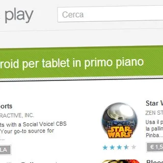 Google Play, spunta la sezione 