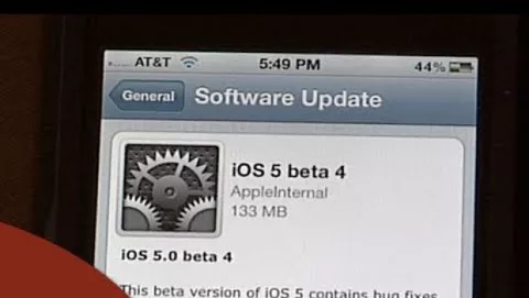 Apple rilascia iOS 5 beta 4 direttamente over the air