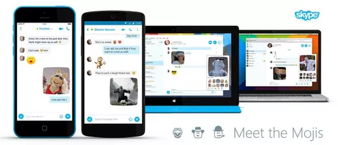 Skype lancia Mojis, brevi clip di film e show TV