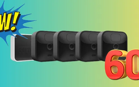 Sconto schock del -60% su 4 Videocamere di sicurezza da esterno in HD Blink