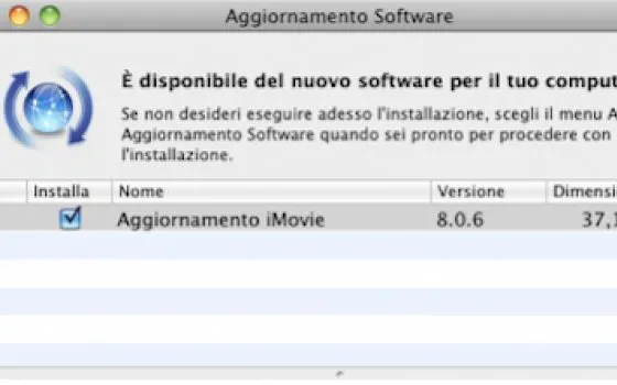 Apple rilascia iMovie 8.0.6