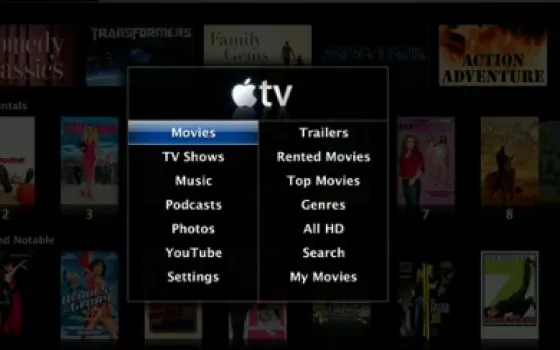 Apple TV: disponibile il software 2.0