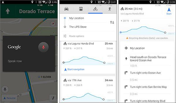 Alcune delle novità introdotte dalla versione 8.2 di Google Maps sui dispositivi Android