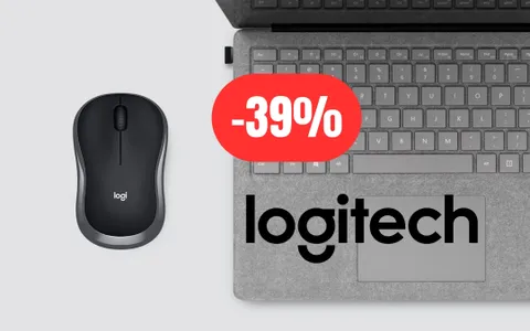Mouse Logitech: design mini, silenziosissimo e dotato di tracciamento ottico (-39%)