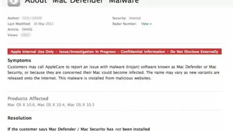Malware su Mac: Apple chiede di non confermare