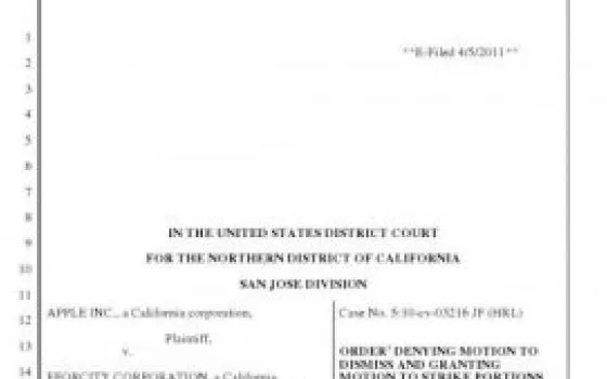 La causa di Apple contro eForCity arriverà in tribunale