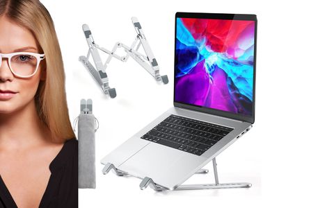 Supporto in alluminio MacBook: areazione e dissipazione calore a 13€